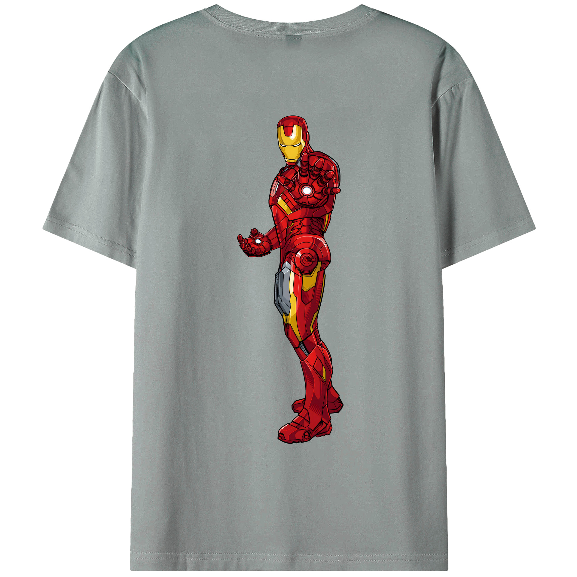 （画像用） アベンジャーズ The Avengers 綿100％ メンズ半袖Tシャツ（バックプリント） 通気性